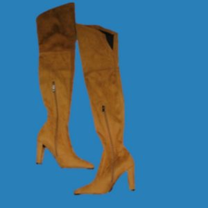 TAN Suede Thigh High Boots Size 8